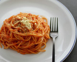 トマトジュースで作る暗殺者の和風パスタ作り方6写真