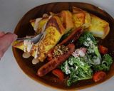 和風出汁で食事風フレンチトースト作り方7写真