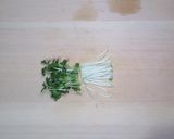 ポン酢で新玉ねぎとカイワレのたまご丼作り方2写真