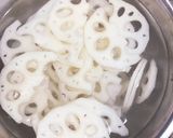 蓮根と水菜の梅マヨサラダ♪作り方1写真
