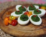 スピルリナのグリーンデビルドエッグ作り方6写真