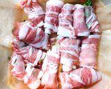 蕾菜のミルフィーユ豚肉巻きフライ　2種類作り方3写真