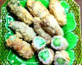 蕾菜のミルフィーユ豚肉巻きフライ　2種類作り方4写真