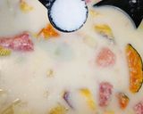 薩摩芋とカボチャのごろっとポタージュ作り方7写真