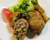 我が家のキャベツ＋チーズインメンチカツ☆作り方11写真