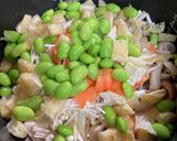豚こまきのこの炊き込みご飯☆作り方4写真