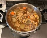 赤味噌の大きめ具だくさん豚汁作り方7写真