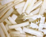 うどとねぎ　歯触り楽しむ　酢味噌和え作り方1写真