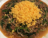 もやしとほうれん草のひき肉炒め♪作り方6写真