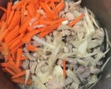 お肉たっぷり♡鶏ごぼうの炊き込みピラフ♪作り方5写真