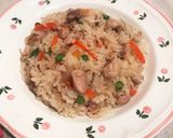 お肉たっぷり♡鶏ごぼうの炊き込みピラフ♪作り方9写真