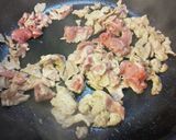 お肉入りレンコンきんぴら。作り方1写真