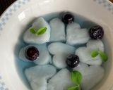簡単♪ 青いハーブの爽やかフルーツ白玉作り方4写真