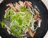 ベーコンと水菜のバターソテー作り方2写真