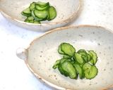 釜揚げしらすと胡瓜の酢の物　梅肉添え作り方5写真