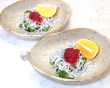 釜揚げしらすと胡瓜の酢の物　梅肉添え作り方8写真