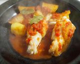 簡単♪手羽元とじゃがいものトマトソース煮作り方6写真