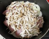 鶏肉ときのこの豆乳スープ作り方3写真