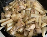チキンと蓮根のバターぽん酢炒め作り方3写真