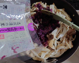 きのこと漬物の炒め和え作り方4写真