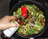 セロリ搾菜炒め♪めまい・皮膚乾燥に薬膳作り方8写真