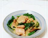 鶏の存在感あるマスタードクリームパスタ作り方15写真