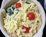 ベーコンとほうれん草のパスタグラタン作り方2写真