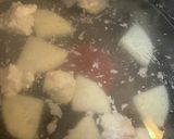 磯の香り広がる！！鶏団子と山芋のお吸い物作り方1写真