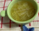 白菜の芯deスープ♪作り方4写真