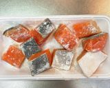 鮭と白ネギの柚子胡椒照り焼き♩作り方1写真