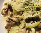 マスカルポーネを使う豚肉のストロガノフ風作り方4写真