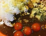 レトルト活用●揚げ玉/天かすカレー作り方1写真