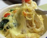 ベーコンとほうれん草のパスタグラタン作り方4写真