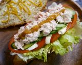 簡単！クロワッサンツナサンド　味噌風味作り方4写真
