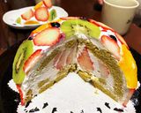 シートの端切で！ピスタチオと桜のズコット作り方13写真