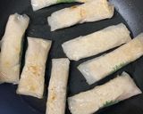 ライスペーパーで☆鶏しそ棒餃子作り方10写真