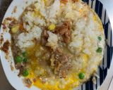 レンジ簡単クリーミーガパオ味炒飯弁当作り方9写真