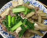 牛肉と柔らかゴボウのすき焼き風作り方6写真