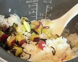 バター香る!!さつまいもの塩昆布ごはん作り方3写真