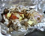しゃけときのこのホイル焼き作り方4写真
