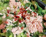 簡単！絶品！野沢菜漬けとツナ缶のパスタ作り方3写真