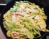 簡単☆キャベツと鶏肉のあんかけ焼きそば作り方2写真