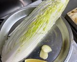 白菜のステーキ　トリュフオイルがけ作り方1写真