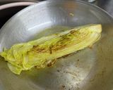 白菜のステーキ　トリュフオイルがけ作り方6写真