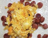ウインナーと卵のピリ辛醤油鰹チャーハン作り方4写真