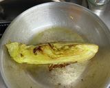 白菜のステーキ　トリュフオイルがけ作り方8写真