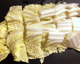白菜と厚揚げの煮物作り方1写真