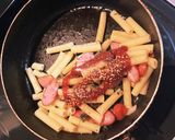 お弁当の隙間に！マカロニのケチャップ炒め作り方3写真