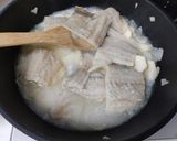 干し鱈とジャガイモのスープ作り方4写真