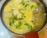 すぐできる！豆腐と豆苗の白だしスープ。作り方3写真